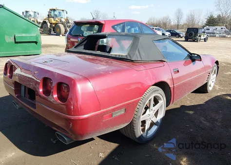 1991 Chevrolet Corvette из США, поврежденный, VIN 1G1YY3382M5112833